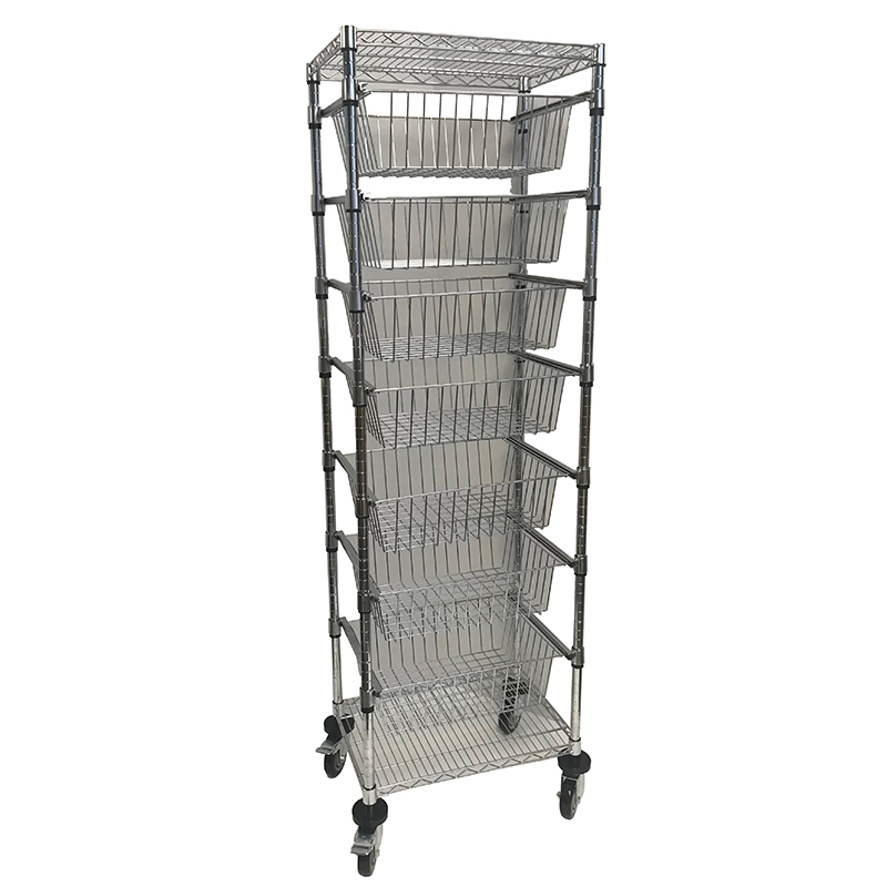 7 Bin Restocking Cart