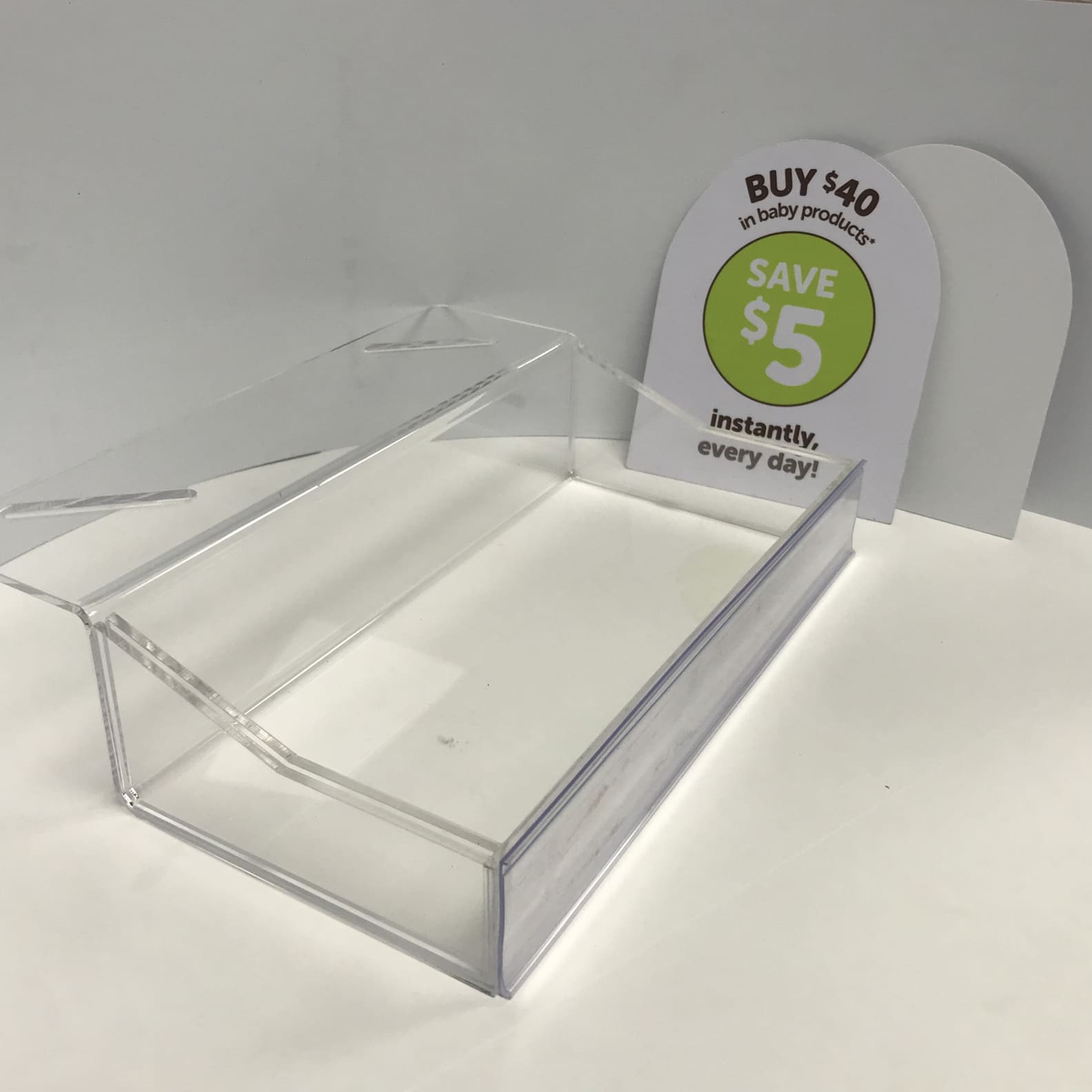 Acrylic Shelf Extender
