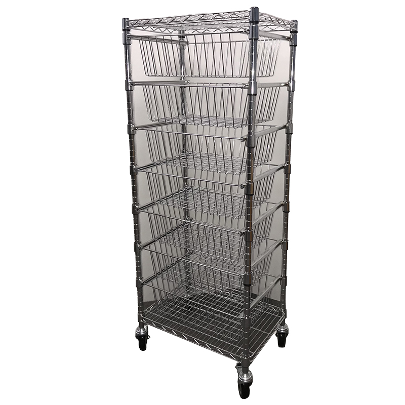 7 Bin Restocking Cart