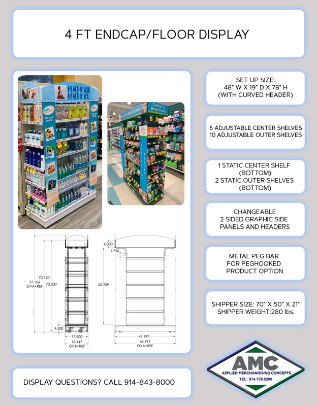 Endcap/Floor Display-4 FT