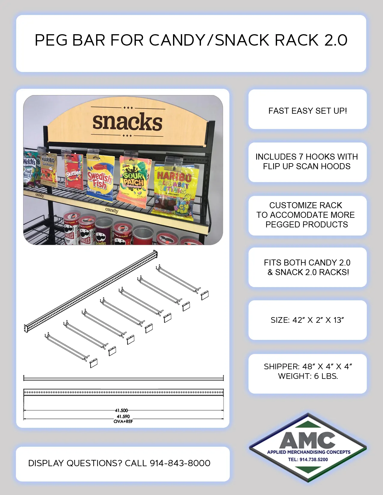 Peg Bar For Candy/Snack Rack 2.0 - Image 4