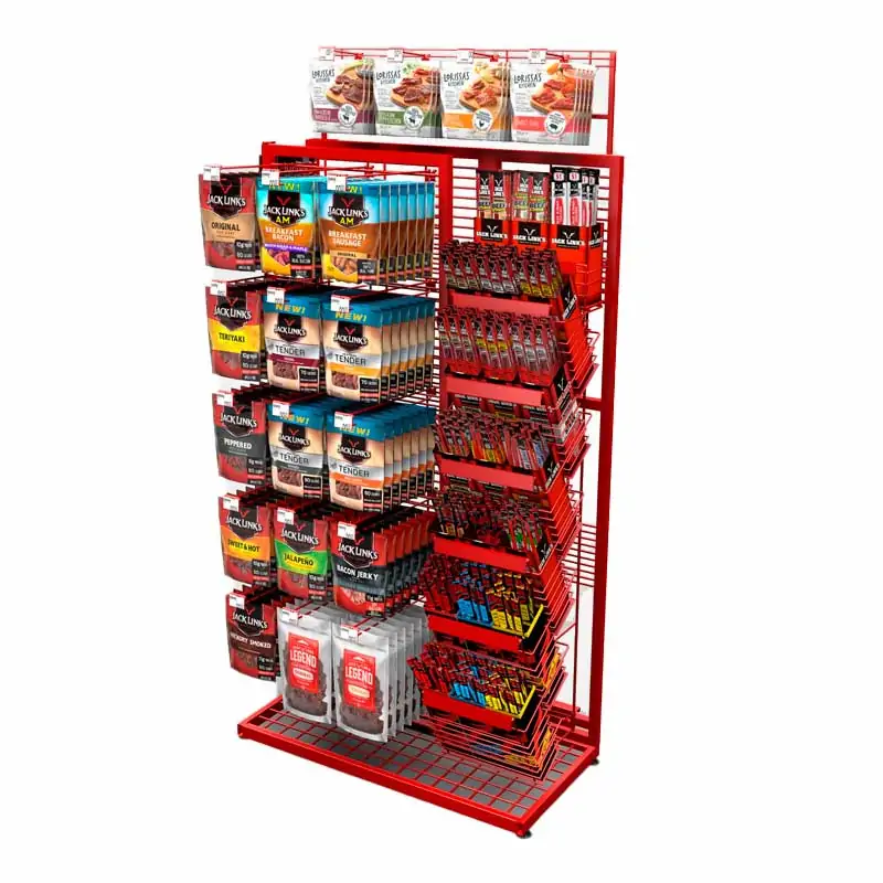 Snack Display Rack for all types of products that sell by Jack Links