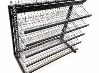 Candy Rack 30 inch Low Profile 3 FT hight, black 5 shelves